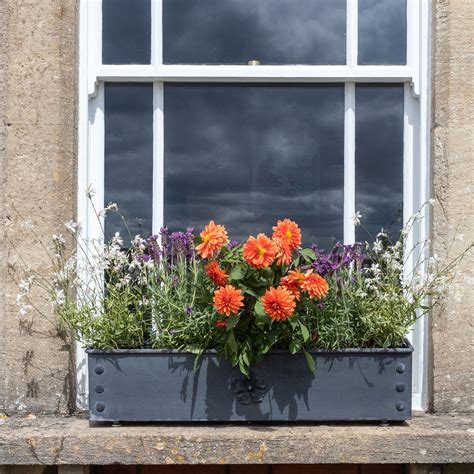 galvanised steel window box|Metal Window box Planters, Stands & Window Boxes .